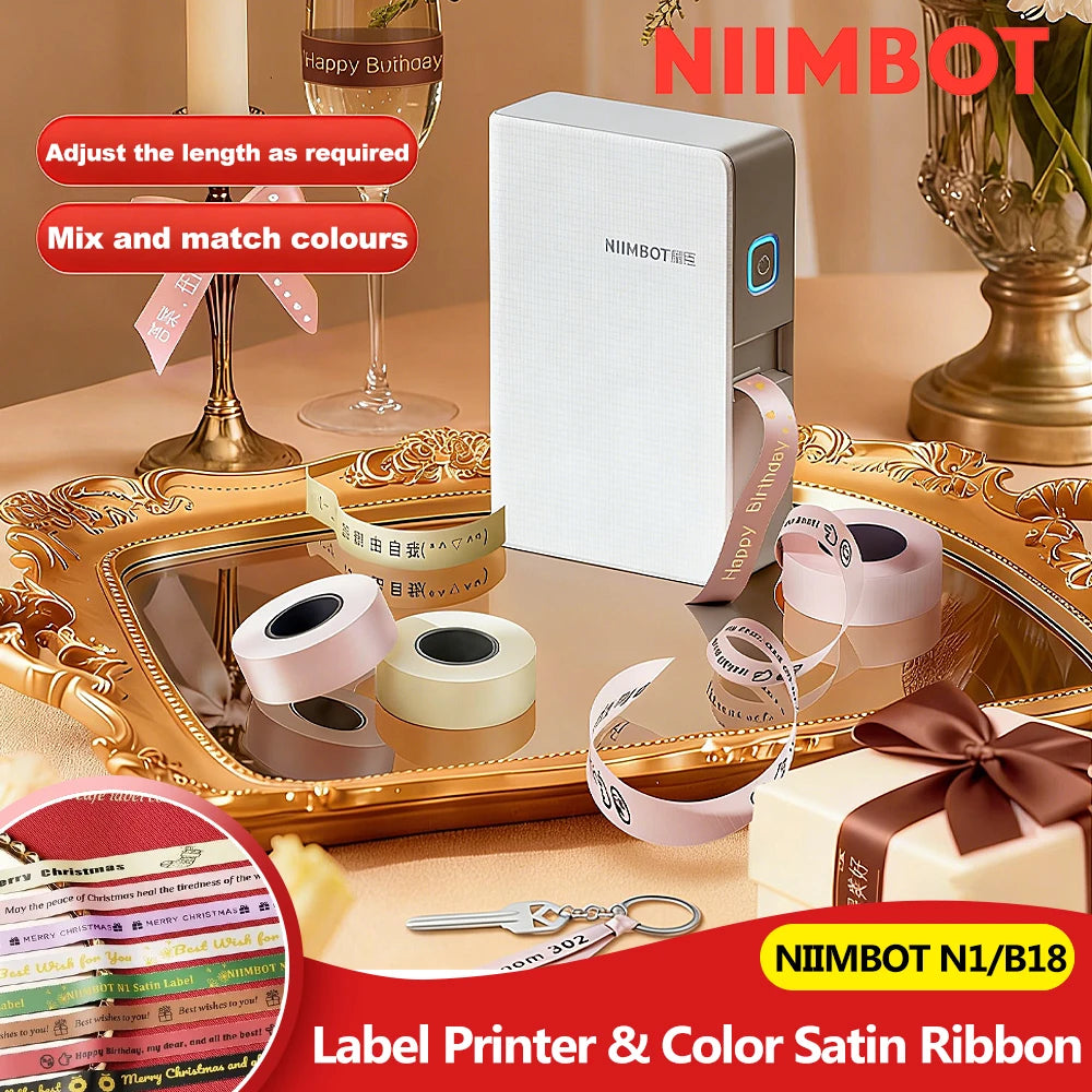 Niimbot N1 Thermal Transfer Label Printer – Bluetooth, 203dpi Thermal Label Printer Nixie