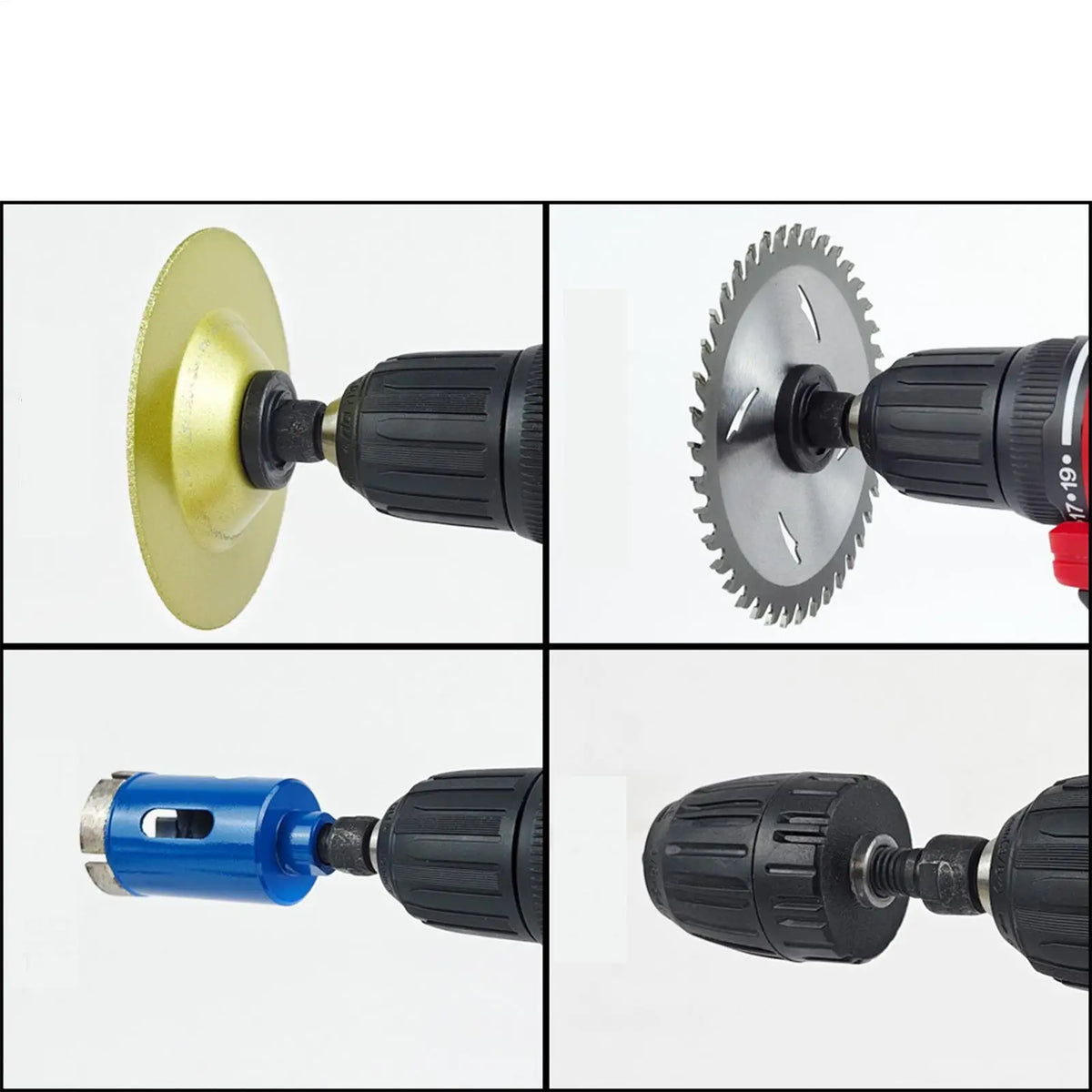 Angle Grinder Connecting Rod Adapter Kit for 10–13mm Drills