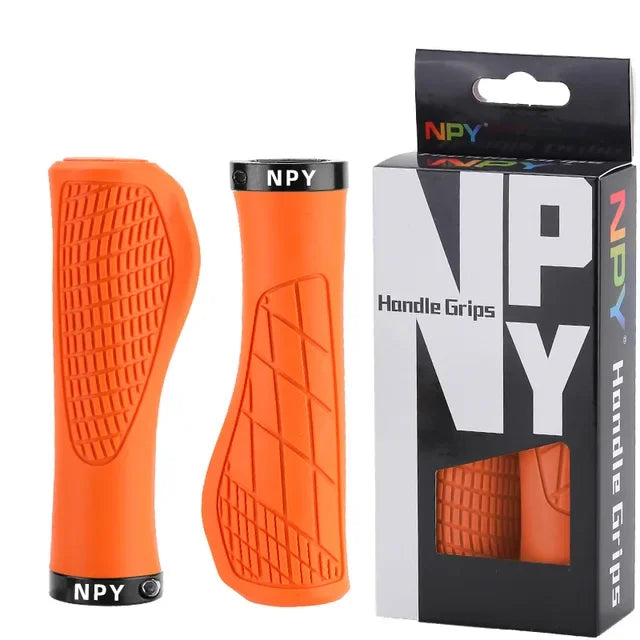 Lock-On MTB Handlebar Grips Anti-Slip Rubber BMX Bike Grips Bike Handlebar Grips Nixie ORANGE