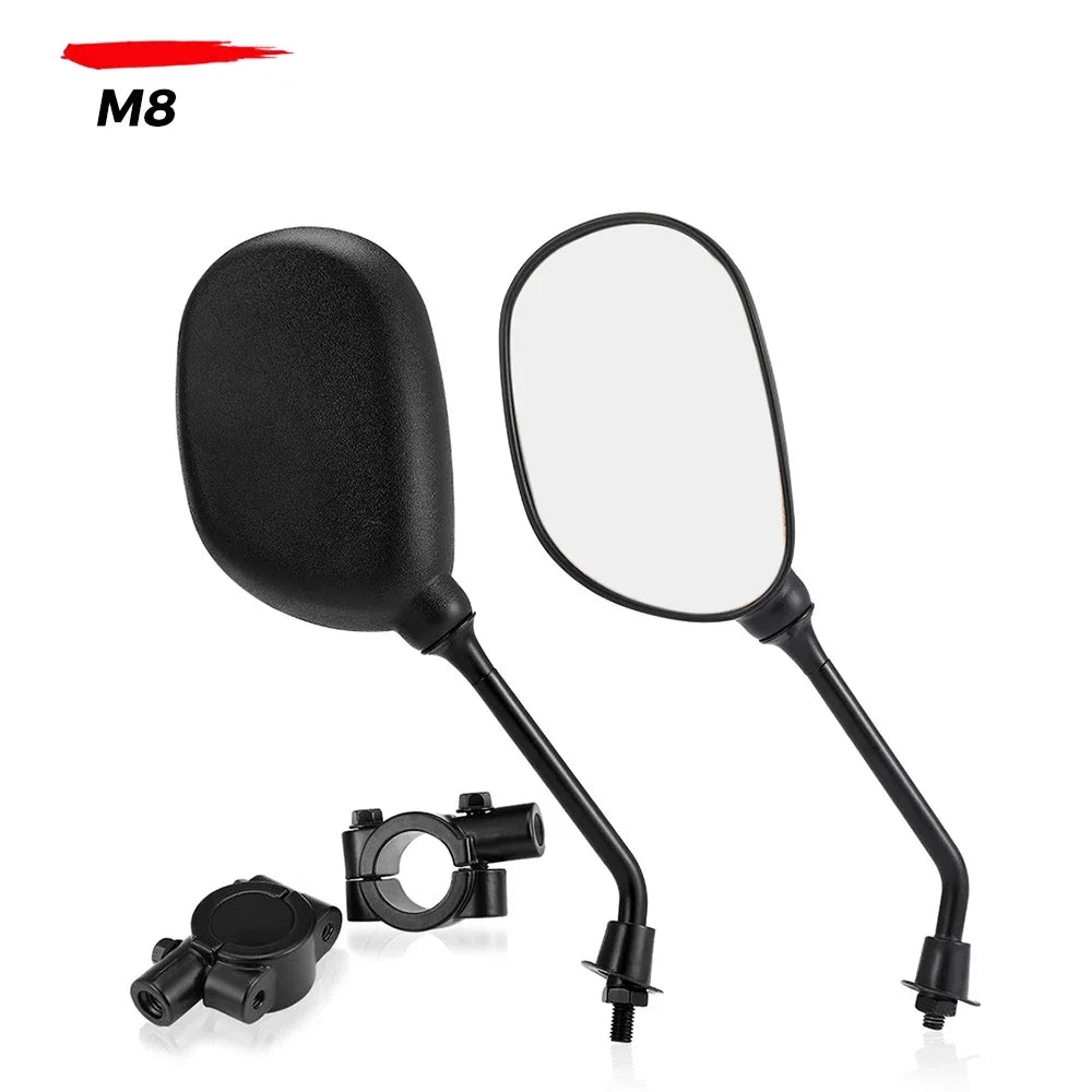 ATV Universal Rear View Mirrors 7/8" Handlebar Mount – Pair ATV Rear View Mirrors Nixie M8