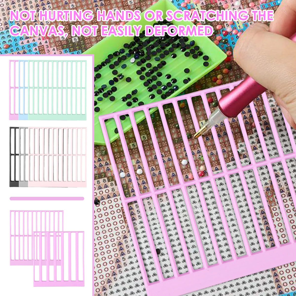 PLA Diamond Art Alignment Ruler – Precision Positioning Tool Diamond Art Ruler Nixie