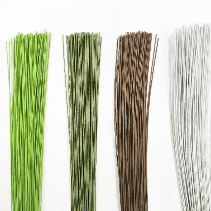 100Pcs 40cm Artificial Floral Wire Stems for DIY Wedding Decor Floral Wire Stems Nixie