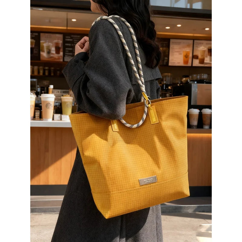 Nixie Waterproof Nylon Tote Bag – Large Shoulder Handbag Waterproof Tote Bag Nixie