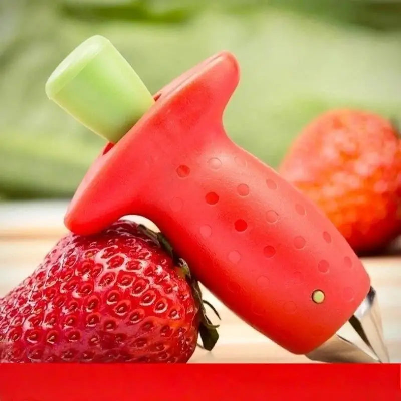 Strawberry Huller & Fruit Core Remover Tool – BPA Free Fruit Corer Tool Nixie