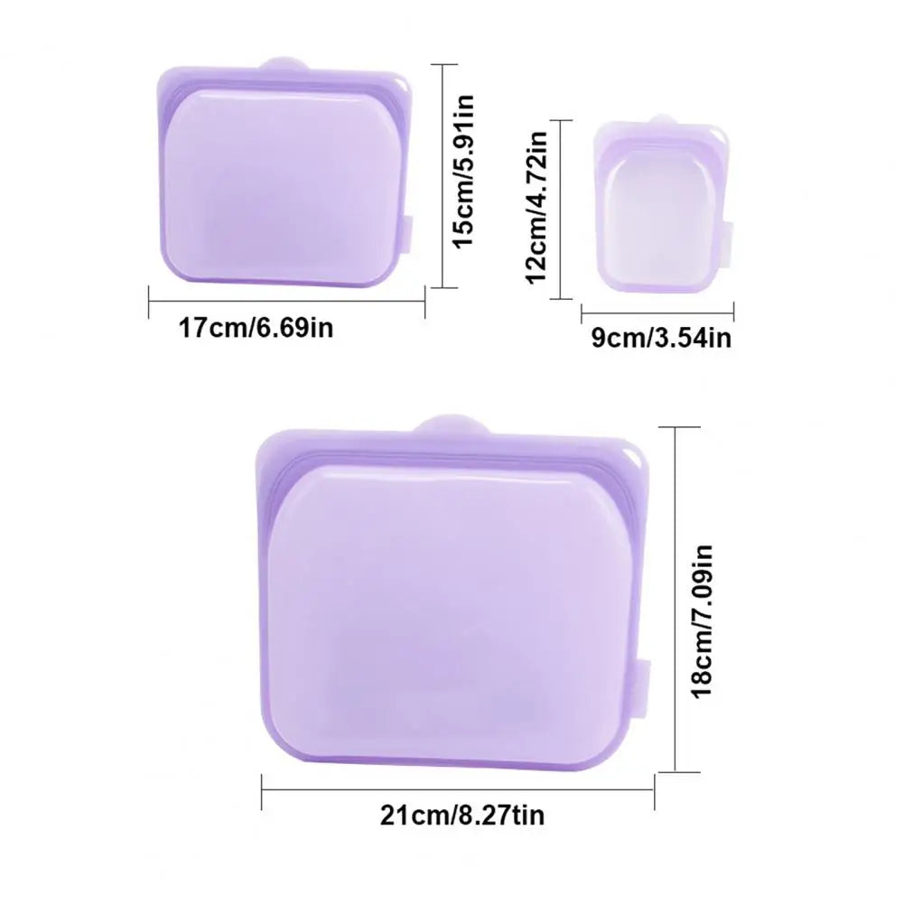Reusable Silicone Food Storage Bags – Leak-Proof Freezer Pouches Silicone Storage Bags Nixie