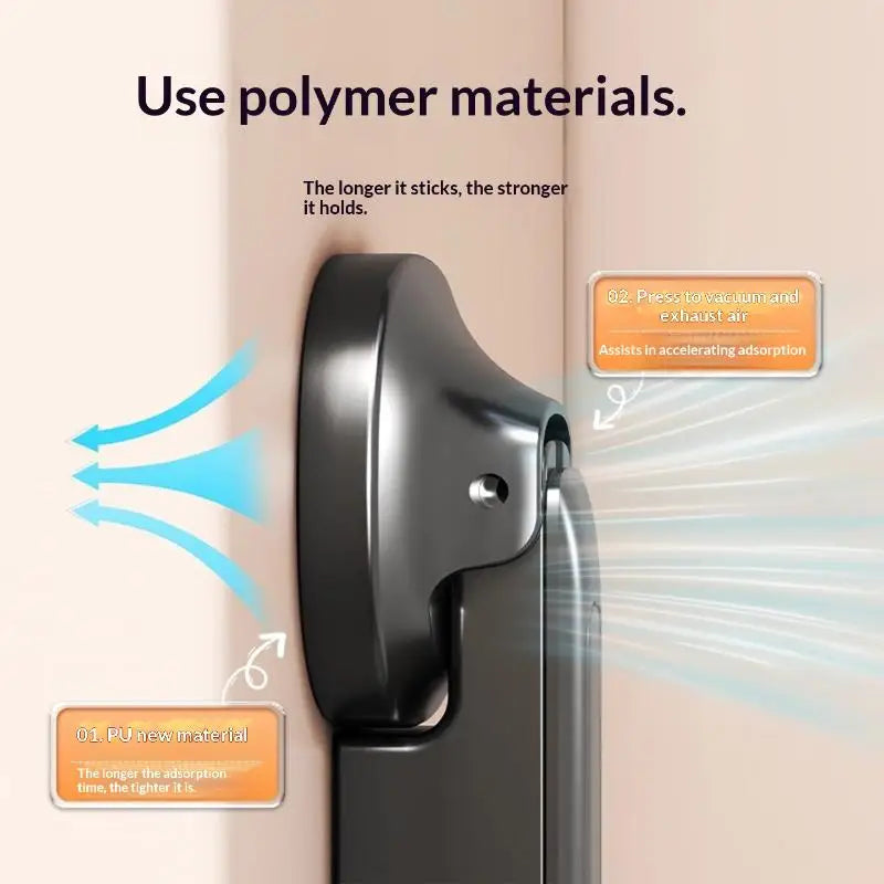 Folding Wall-Mounted Drying Rack – No-Drill Suction Cup