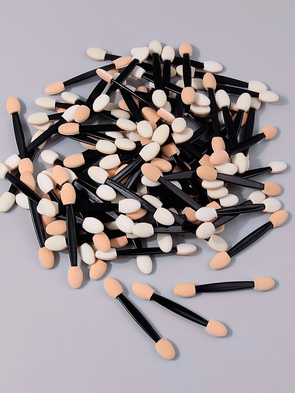 100Pcs Dual-End Eyeshadow Sponge Sticks | Makeup & Nail Art Wand Makeup Applicator Wand Nixie