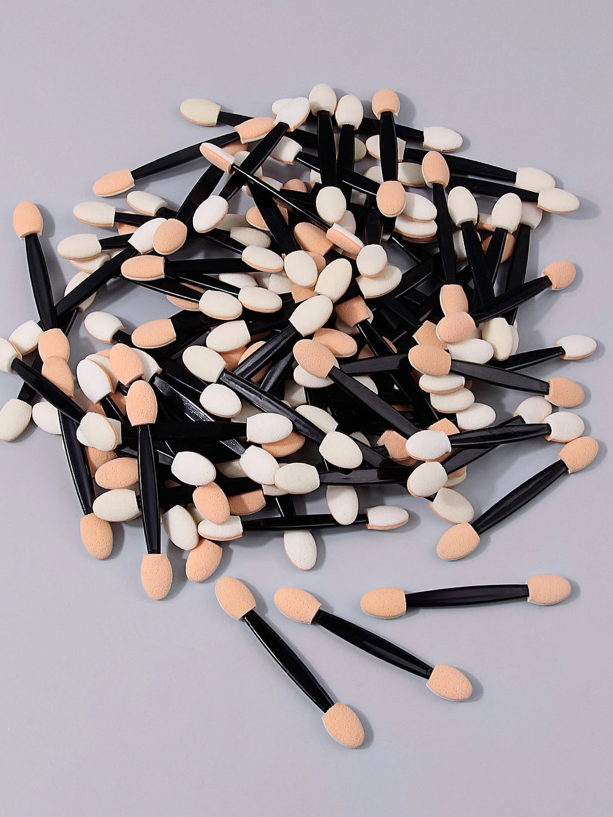 100Pcs Dual-End Eyeshadow Sponge Sticks | Makeup & Nail Art Wand Makeup Applicator Wand Nixie