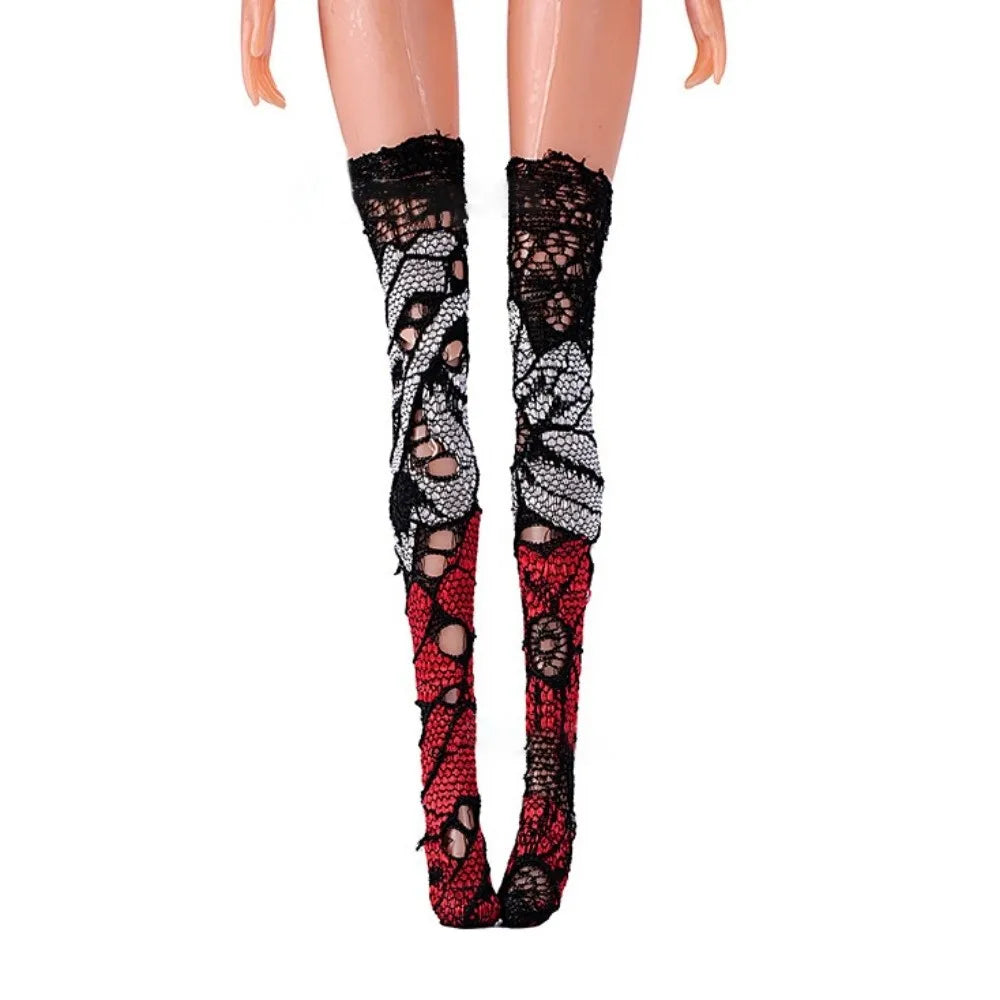 Handmade Lace Stockings for 1/6 Scale Dolls – 10 Styles Doll Accessories Nixie