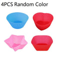 Silicone Bento Box Dividers & Cupcake Liners – 3/4 PCS Silicone Bento Dividers Nixie 4PCS Random Color