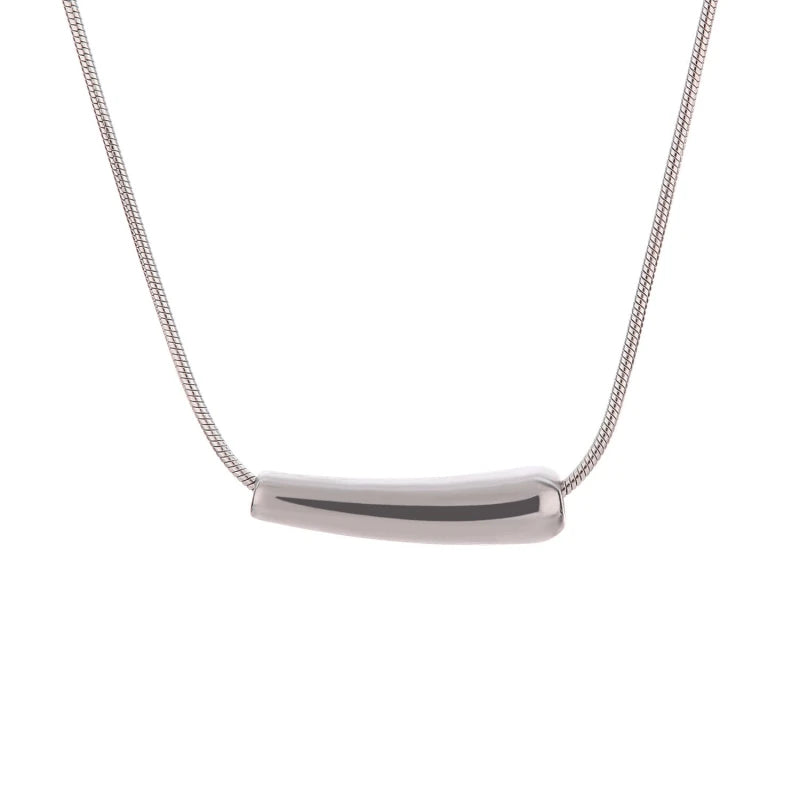 Stainless Steel Eggplant Pendant Necklace | Women's Clavicle Pendant Necklace Nixie