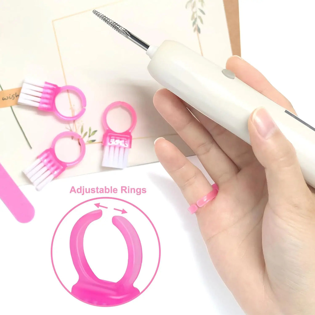 10-Piece Mini Nail Brush Set – Dual-Ended Cuticle Brushes Nail Cuticle Brush Set Nixie
