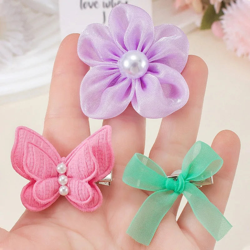 134-Piece Bow Hair Clips, Hairbands & Ponytail Holders Set