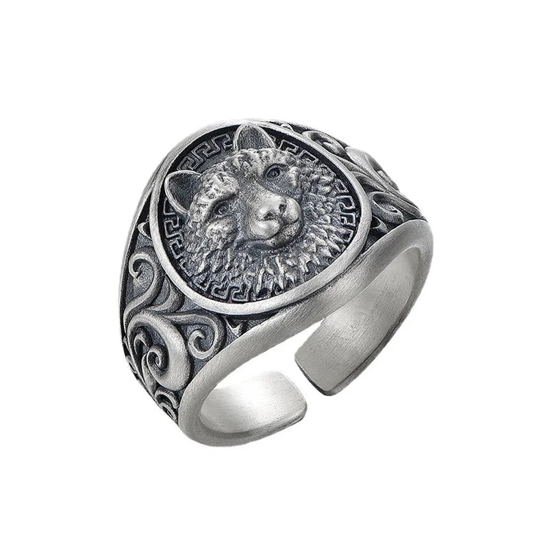 Vintage Punk Adjustable Ring – Eagle Tiger Snake Charm Fashion Ring Nixie