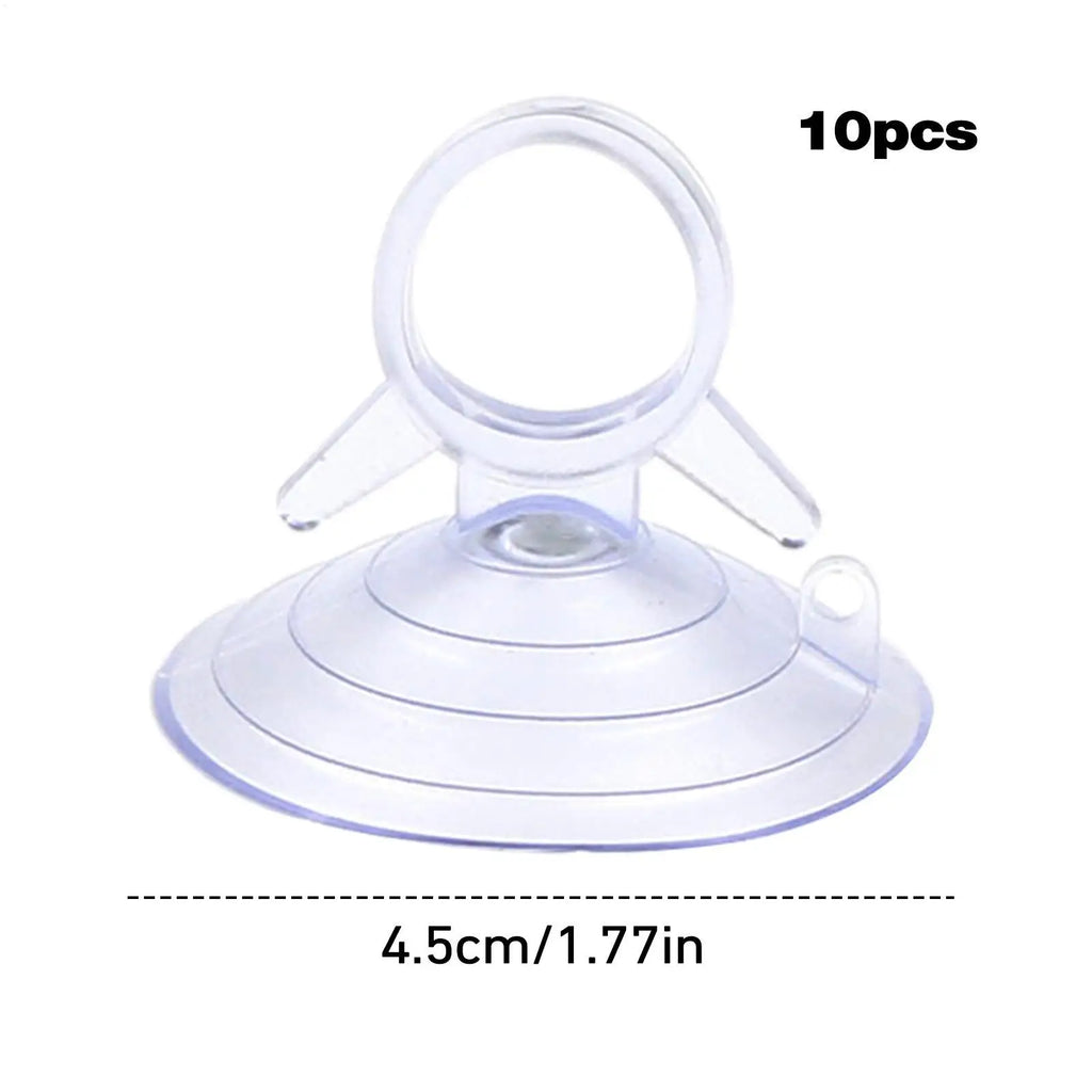 10-Pack Reusable Car Visor Suction Cup Hooks – Swallowtail PVC