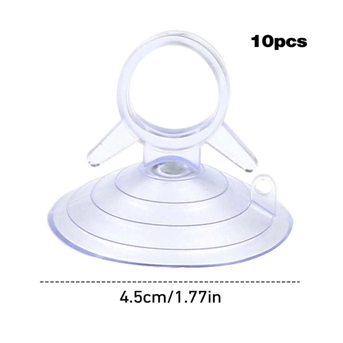 10-Pack Reusable Car Visor Suction Cup Hooks – Swallowtail PVC