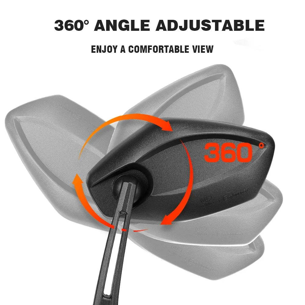 Emark Motorcycle Side Mirrors Universal 7/8'' Clamp ATV Scooter Motorcycle Side Mirrors Nixie