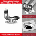 3-Way Washing Machine Drain Cover Odor-Proof Universal Adapter Drain Cover Adapter Nixie B
