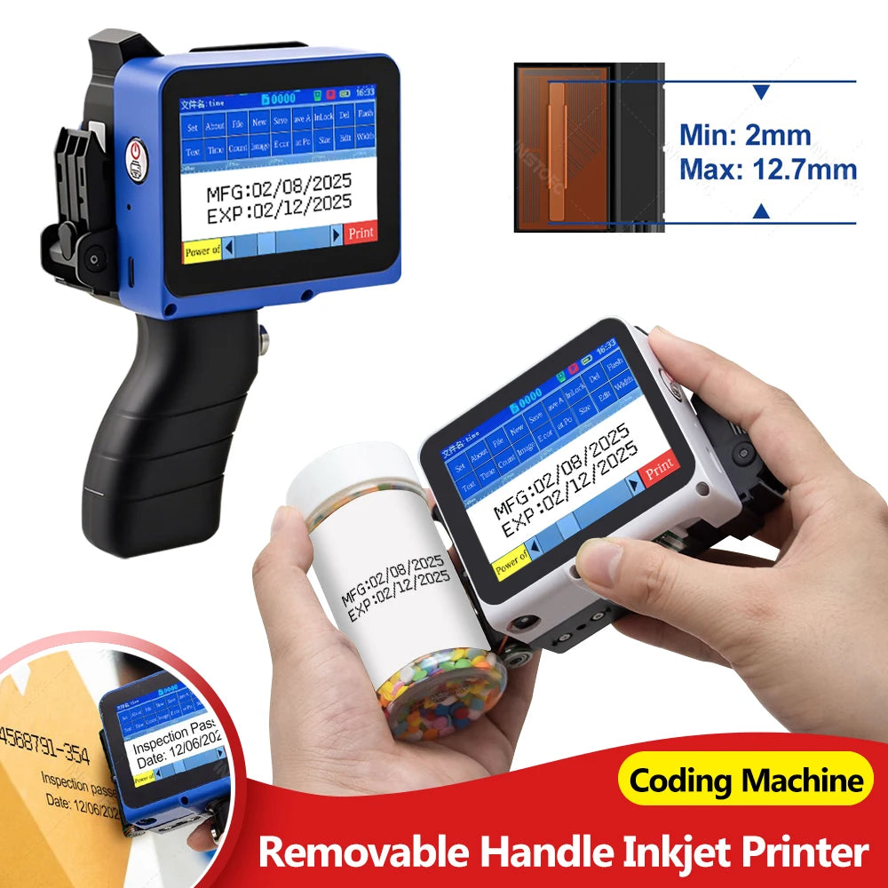 Handheld Inkjet Printer – Date, QR Code & Logo Stamp | INKP010