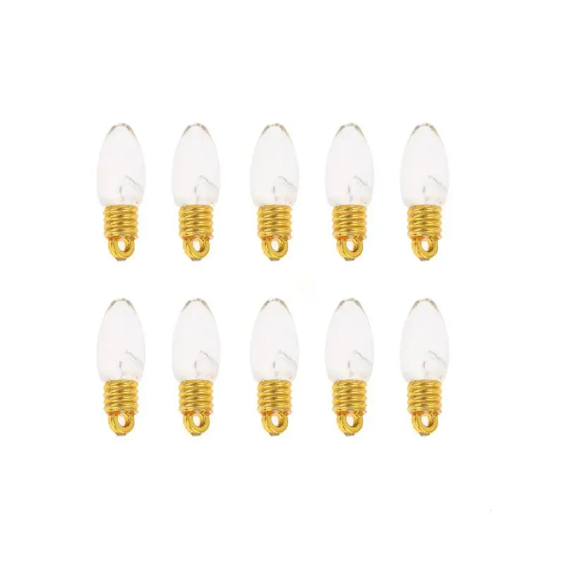 Mini Colorful Plastic Bulbs 10 Pcs – Reusable Christmas Decor