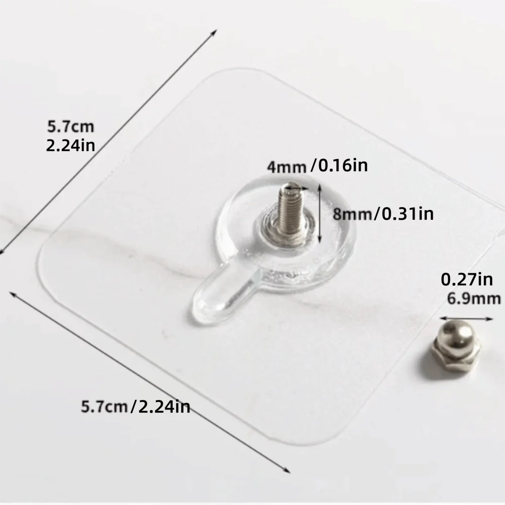 50 PCS Self Adhesive Wall Hooks – No-Drill Traceless Design