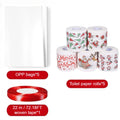 11PCS Santa Claus Toilet Paper Set – Funny Christmas Gag Gift Novelty Toilet Paper Set Nixie 11pcs set