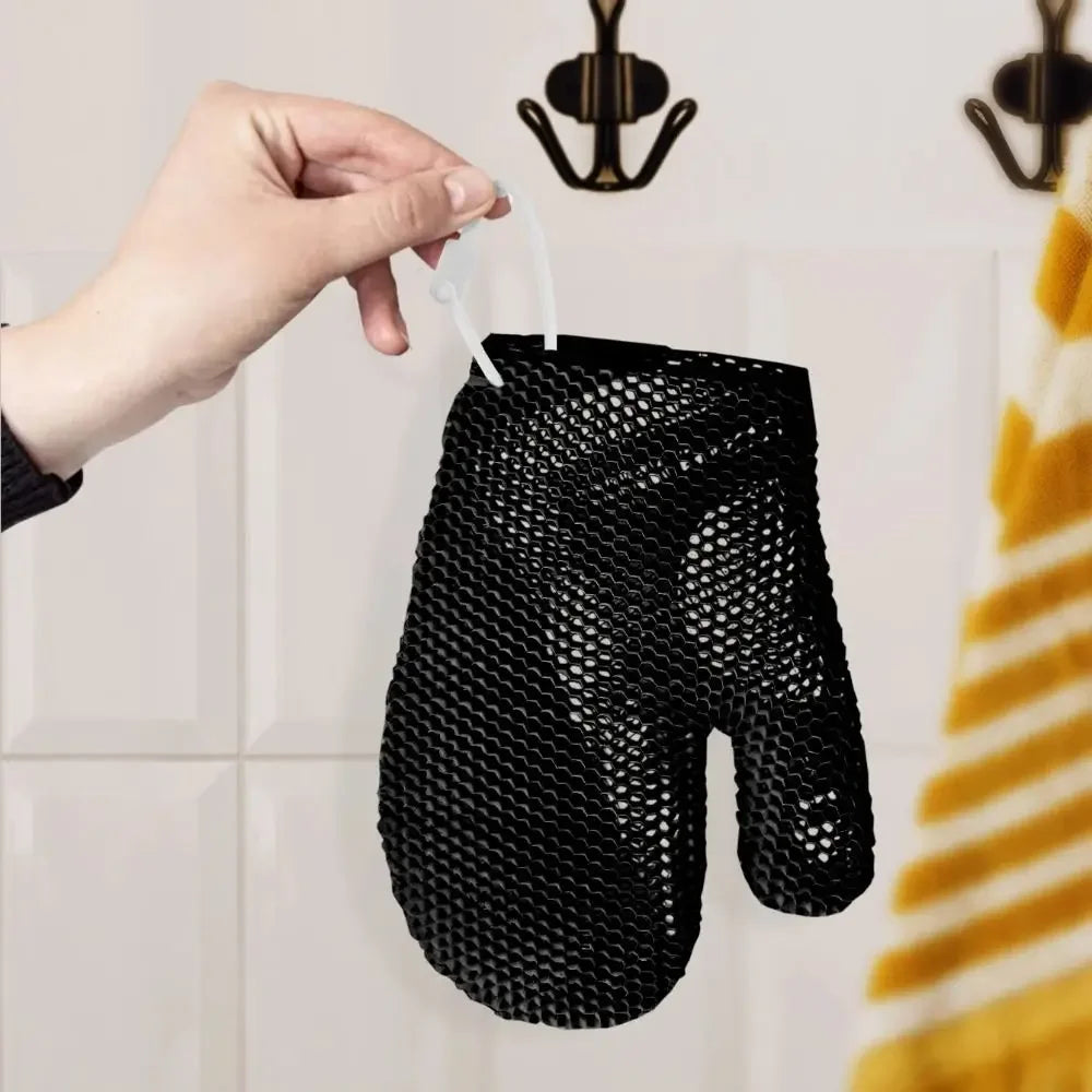 Honeycomb TPU Exfoliating Shower Glove – Quick-Dry Scrubber Exfoliating Shower Glove Nixie