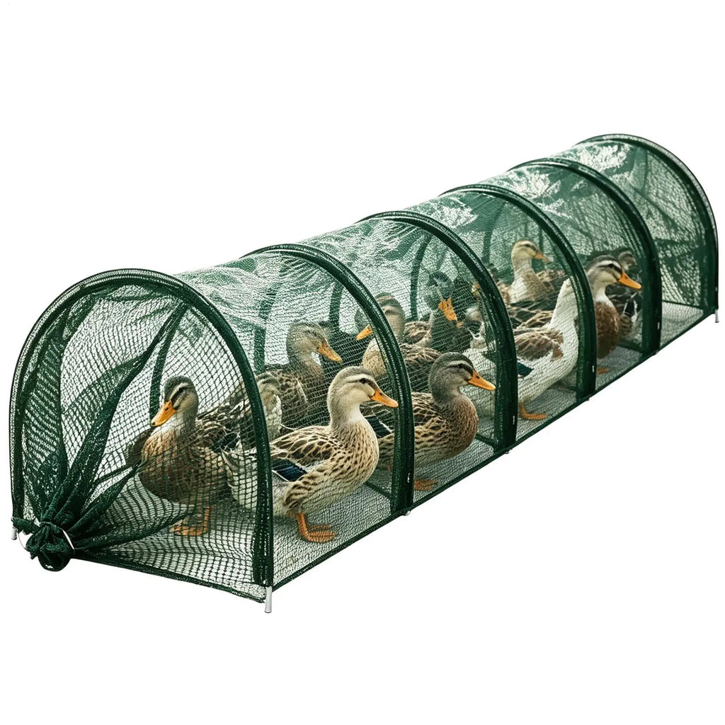 Foldable Chicken Tunnel – Expandable Outdoor Poultry Run Chicken Tunnel Run Nixie Default Title