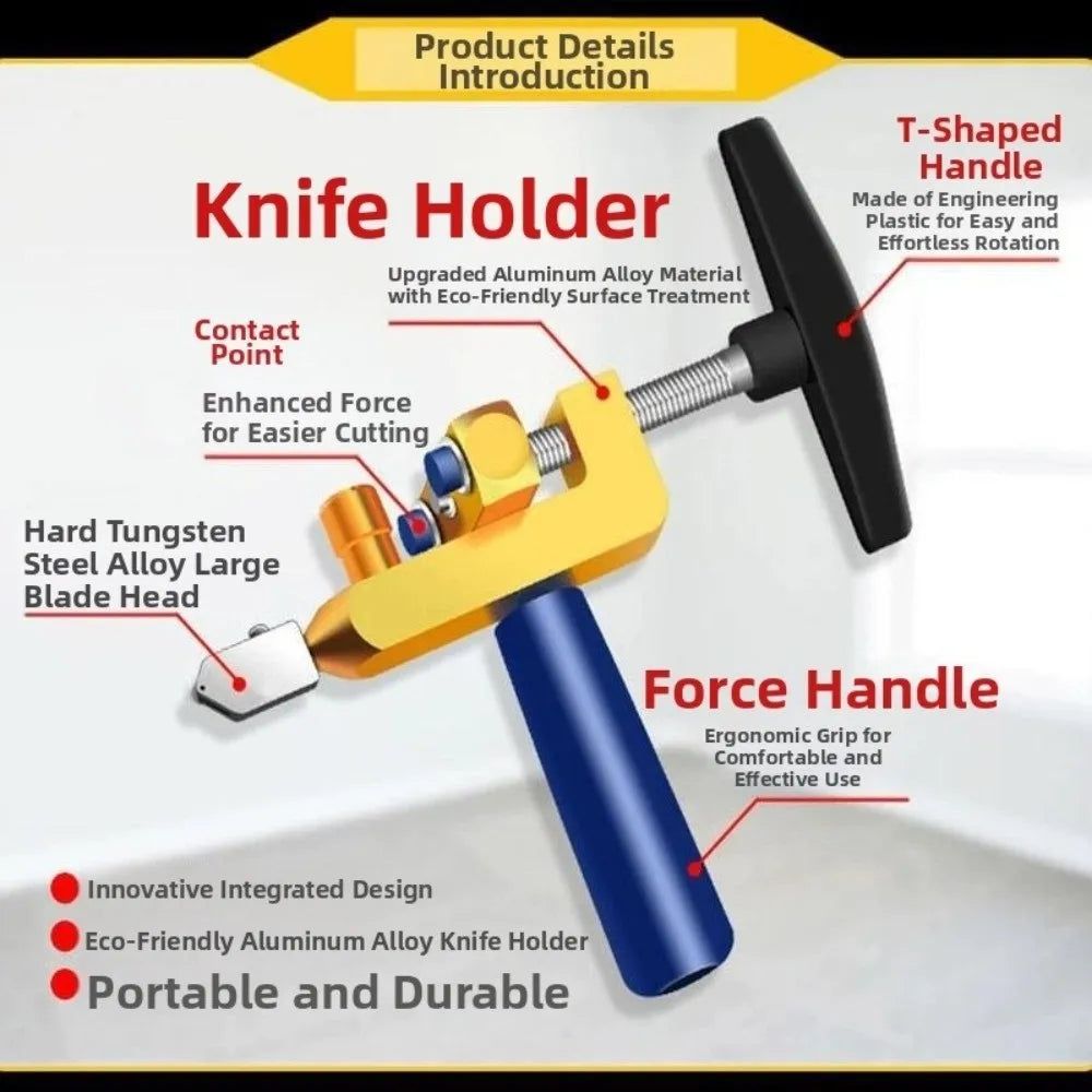 2-in-1 Portable Tile & Glass Cutter with Diamond Blade Tile & Glass Cutter Nixie