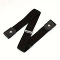 Traceless Invisible Elastic Belt – Unisex for Jeans & Pants Elastic Belt Nixie black