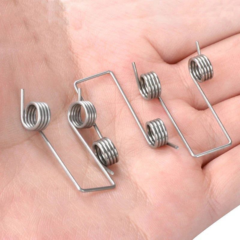10PCS 1mm Double Torsion Spring – Flip-Top Garbage Can Lid Part