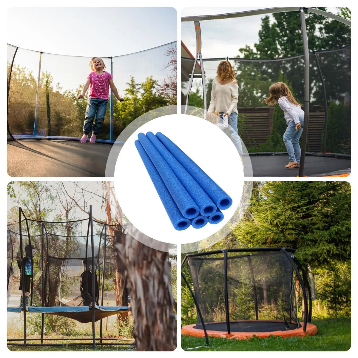 6-Pack Trampoline Pole Foam Sleeves 88cm – Replacement Covers