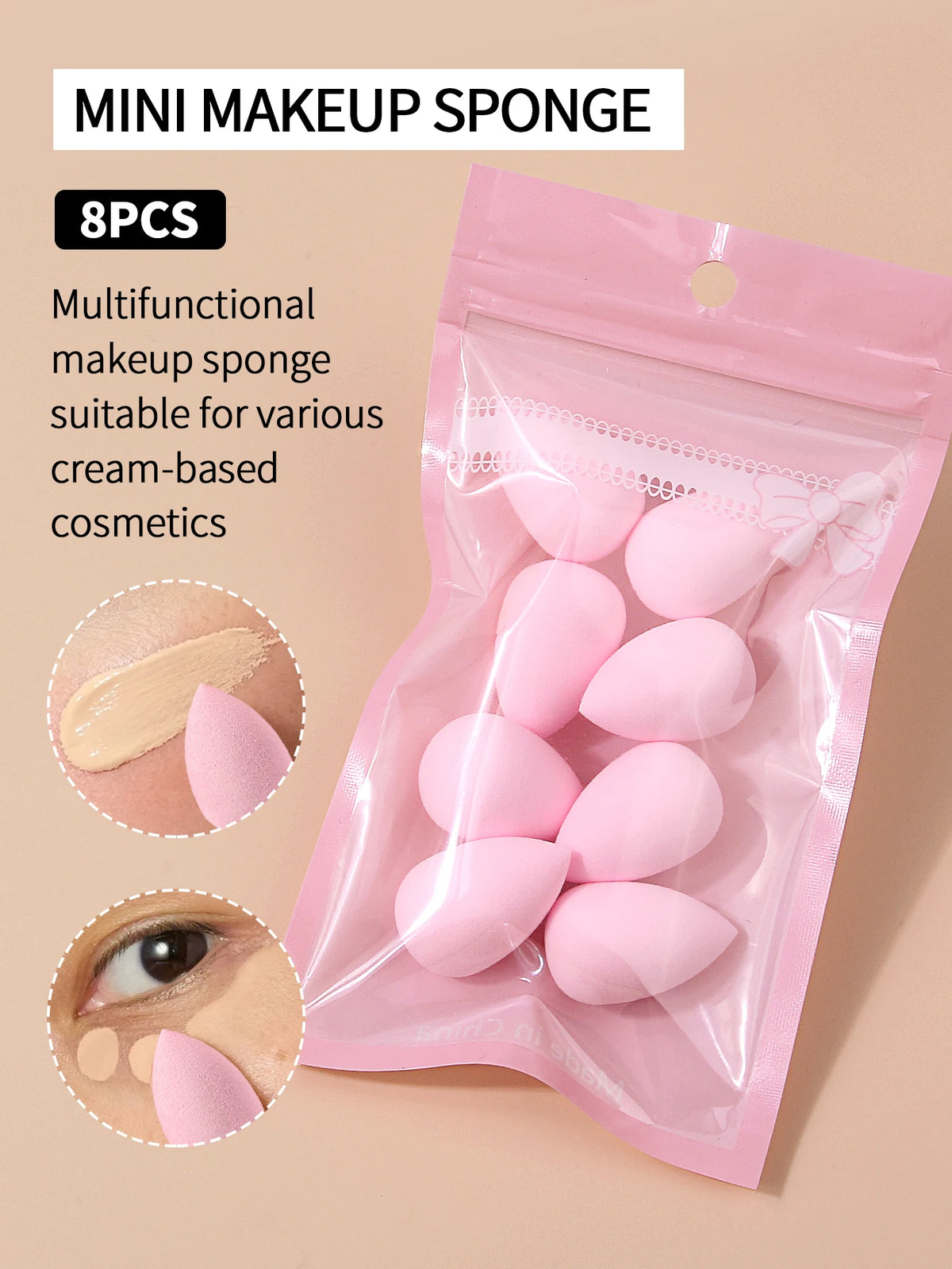 8-Piece Makeup Sponge Set – Dry & Wet Dual-Use Powder Puff Makeup Sponge Set Nixie
