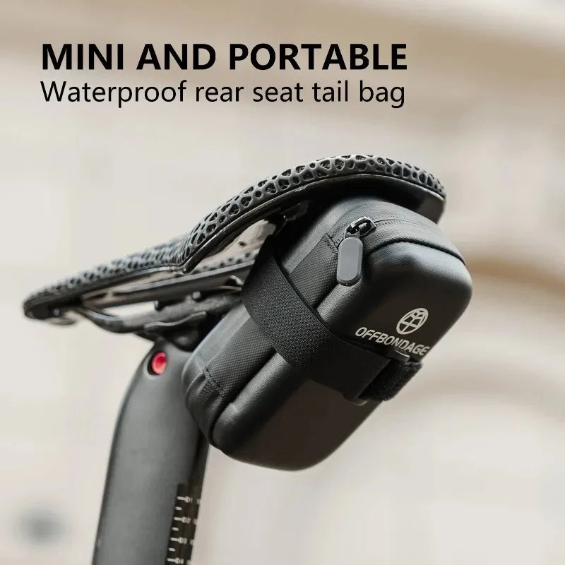 OFFBONDAGE Mini Waterproof Bike Saddle Bag – MTB & Road Bike Saddle Bag Nixie