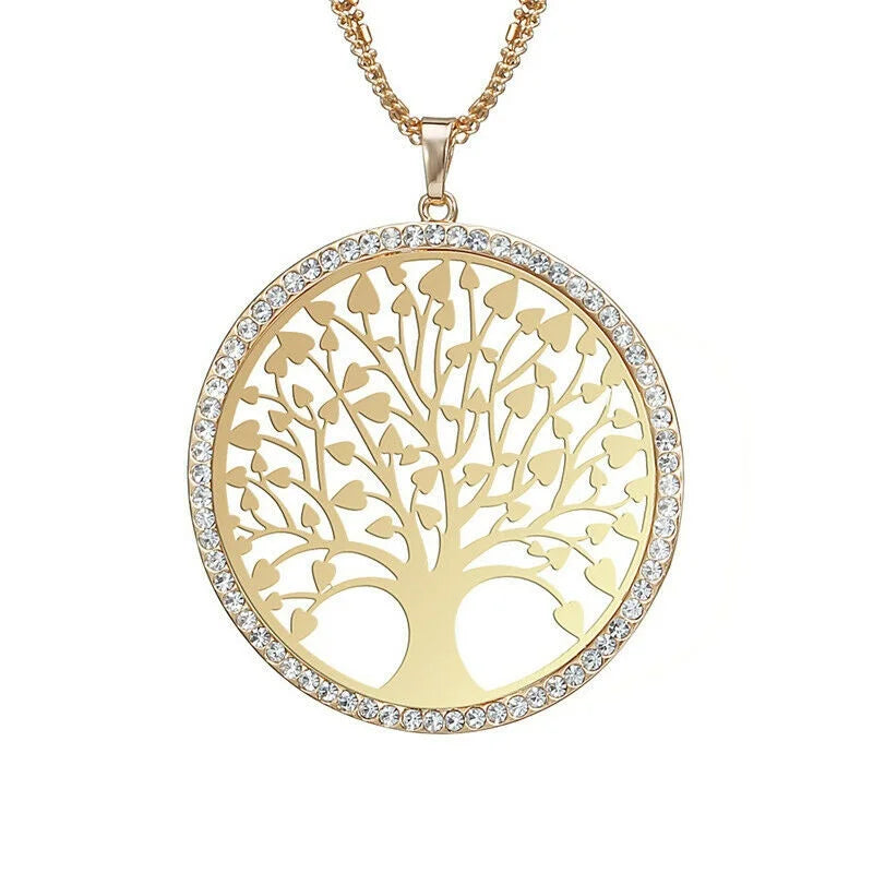 Crystal Tree Pendant Necklace – Ethnic Lucky Charm for Women Pendant Necklace Nixie Default Title