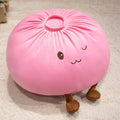 Steamed Bun Dumpling Plush Pillow – Soft Kawaii Stuffed Toy Plush Stuffed Pillow Nixie Pink