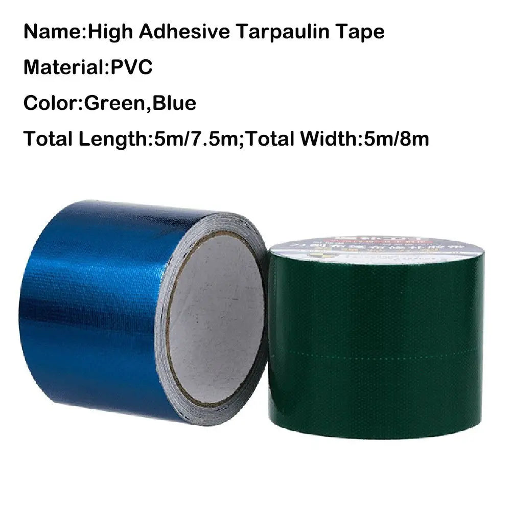Waterproof Tarpaulin Repair Tape | Strong PVC Adhesive – 5m/7.5m Tarpaulin Repair Tape Nixie