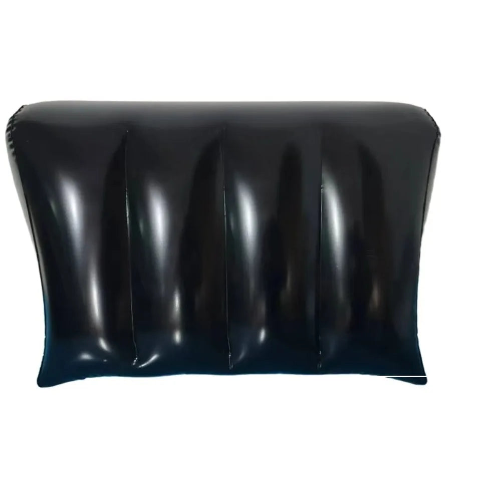 Inflatable Triangle Wedge Pillow – Portable PVC Flocking Cushion Inflatable Wedge Pillow Nixie Triangle Black