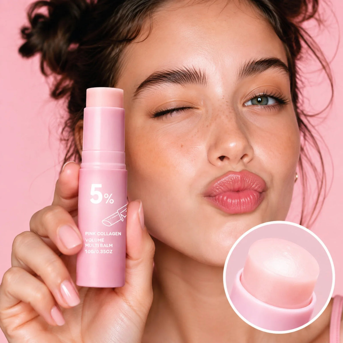 OceAura PDRN Collagen Multi Balm Stick – Face, Lip & Eye Collagen Balm Stick Nixie