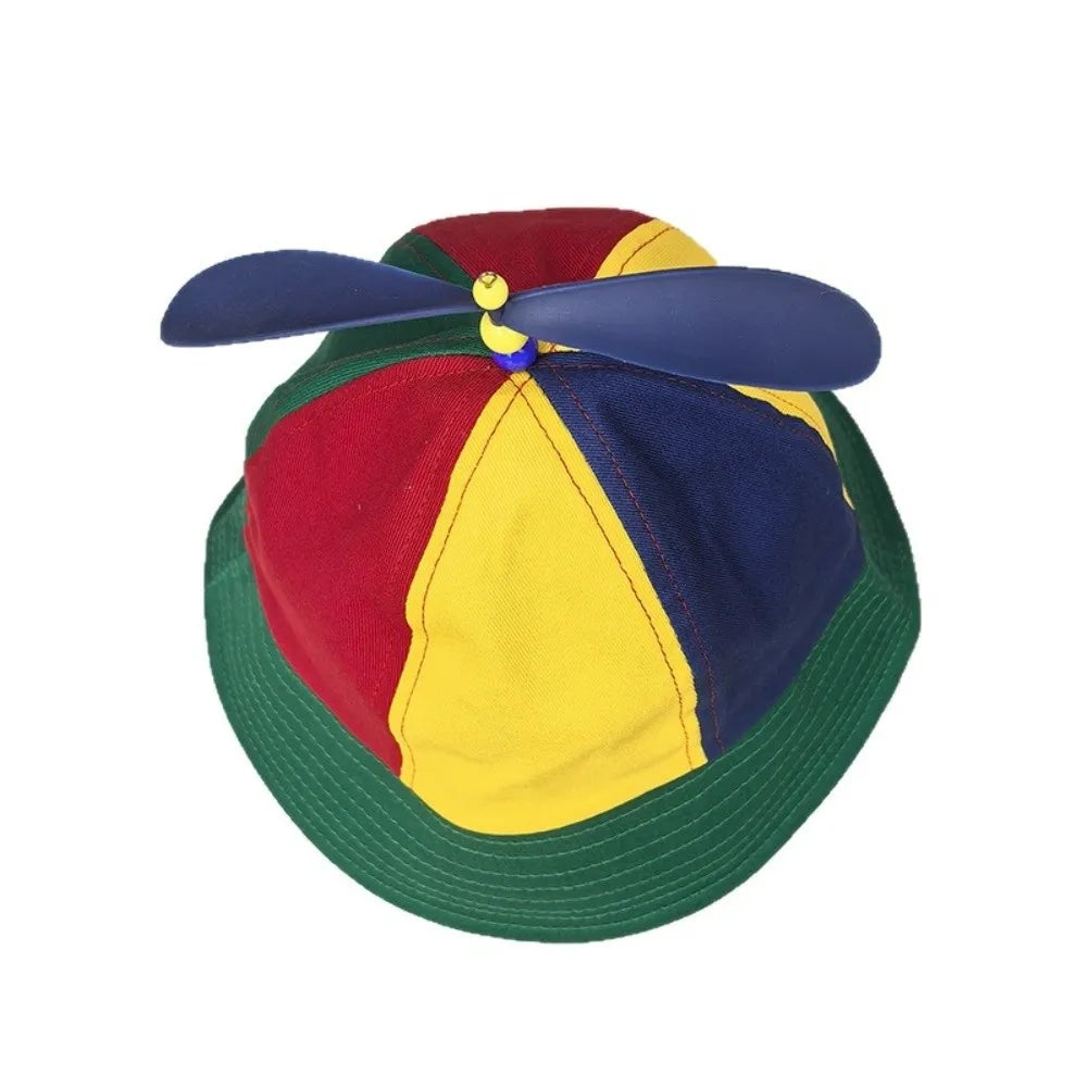 Rainbow Windmill Bucket Hat – Wide Brim Sun Hat Adults & Kids Sun Hat Nixie