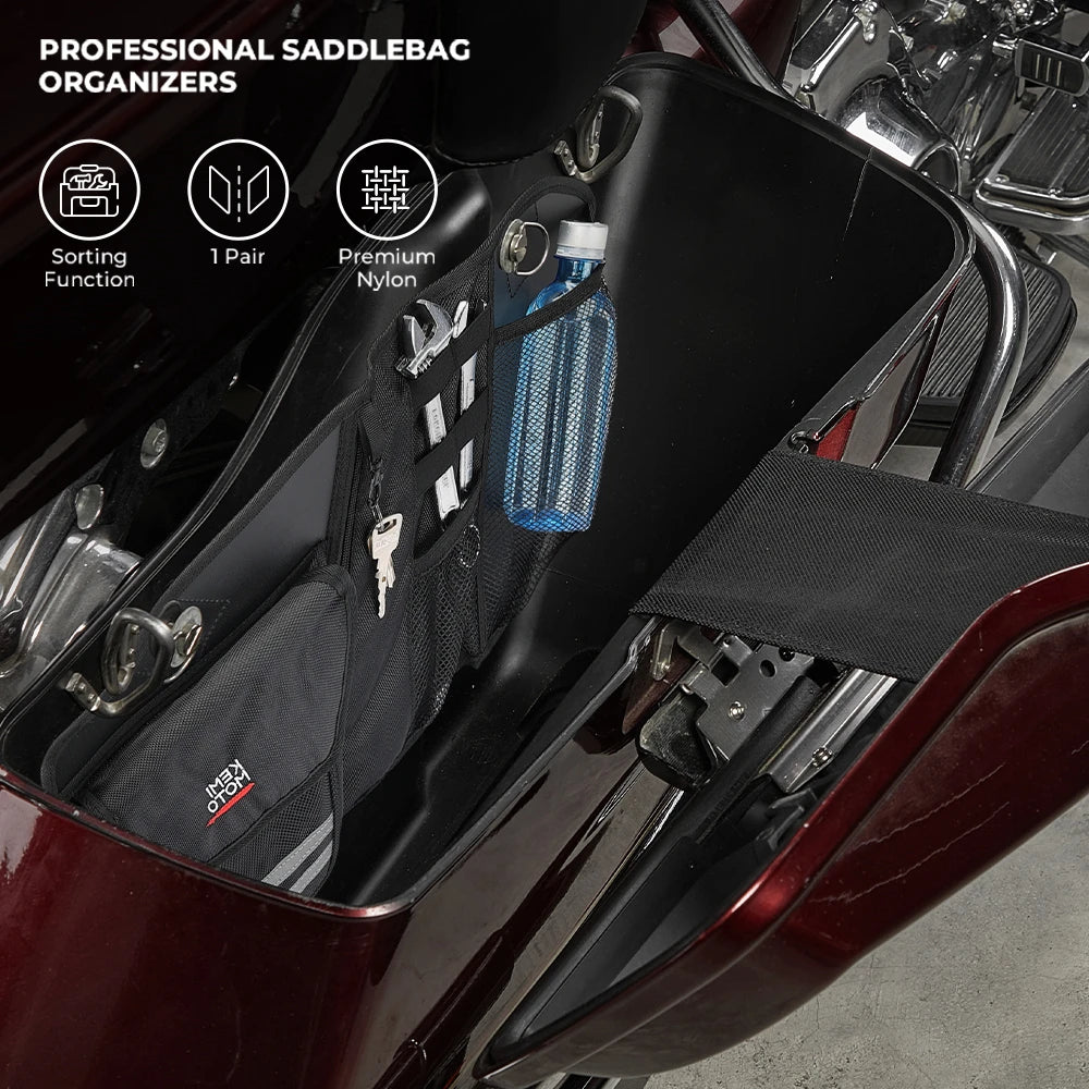 Motorcycle Saddlebag Organizers for Touring Models 2014–2023 Saddlebag Organizer Liner Nixie