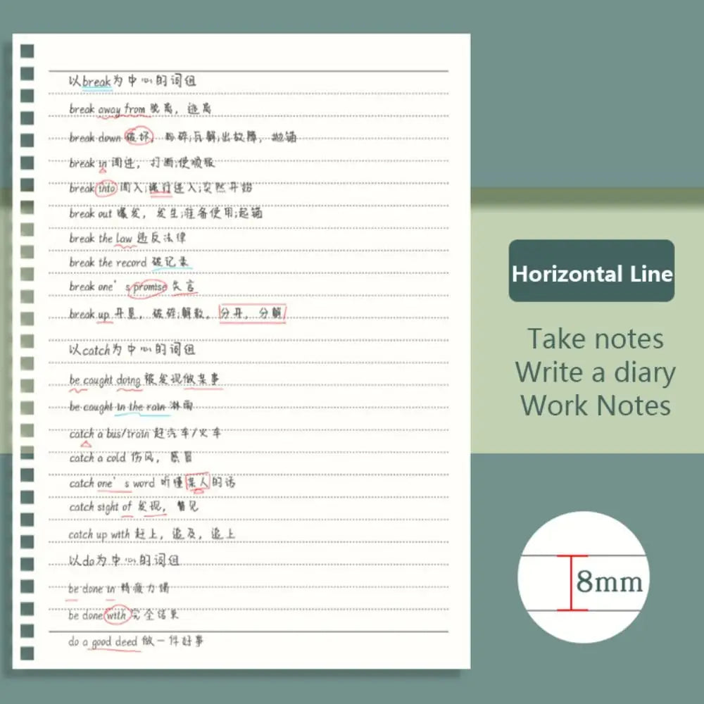 Spiral Coil Notebook A4 A5 A6 B5 – Grid, Blank & Lined