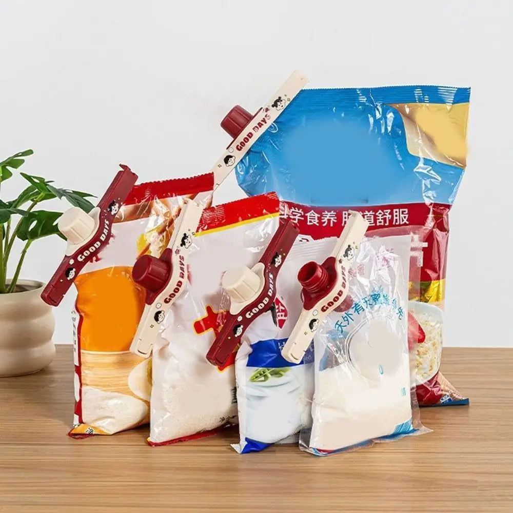 Airtight Food Bag Clips with Pouring Spout – 1 or 5 Pcs Food Bag Clips Nixie