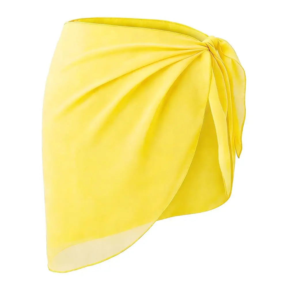 Chiffon Beach Cover Up Dress – Sheer UPF Swimsuit Skirt Swimsuit Cover Up Nixie