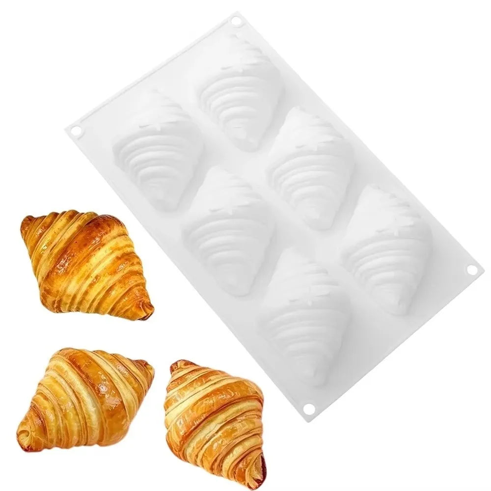 6-Cavity Silicone Mousse Cake Mold – Non-Stick Food Grade Silicone Cake Mold Nixie