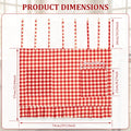 Checkered Farmhouse Oven Skirt Curtain | Kitchen Decor Kitchen Skirt Curtain Nixie Style C