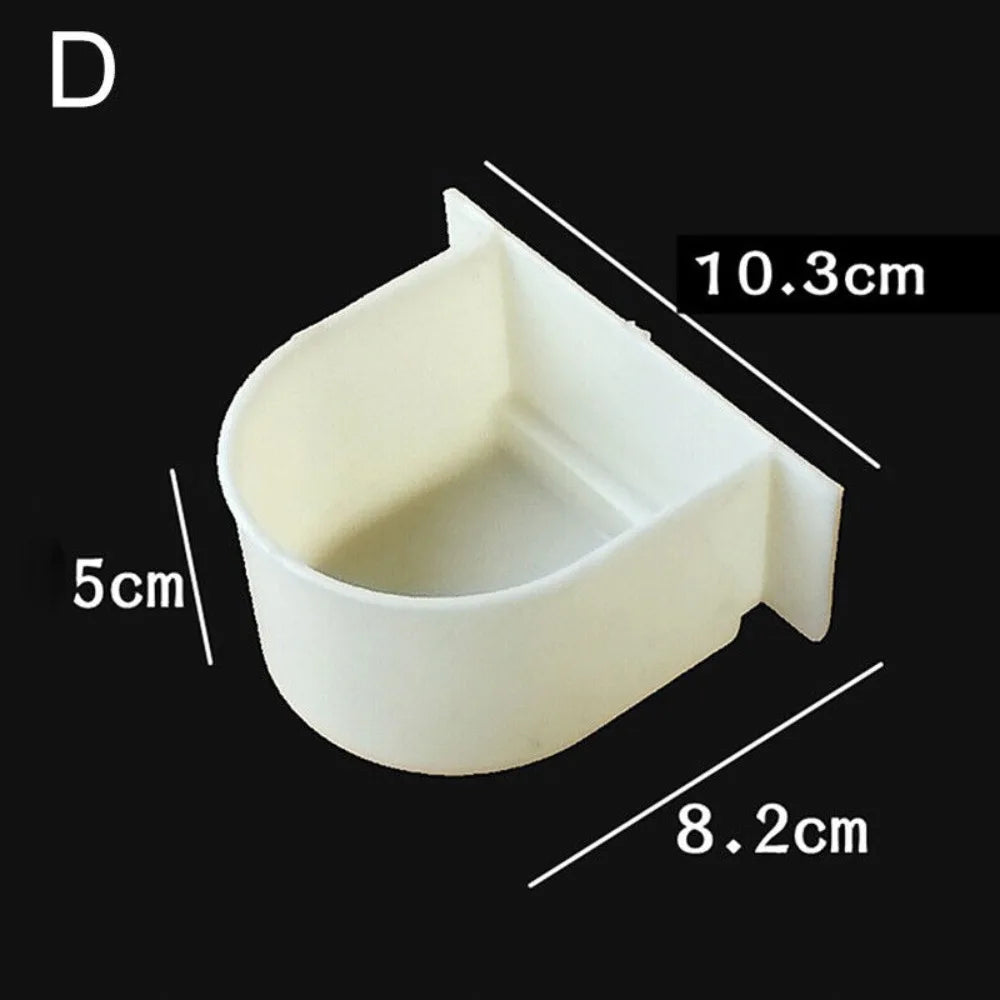 Bird Cage Feeder Bowl – Splash-Proof Food & Water Cup Bird Cage Feeder Nixie