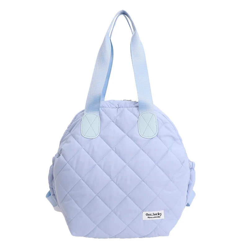 Diamond Pattern Large-Capacity Women's Backpack | Flannel Women's Backpack Nixie