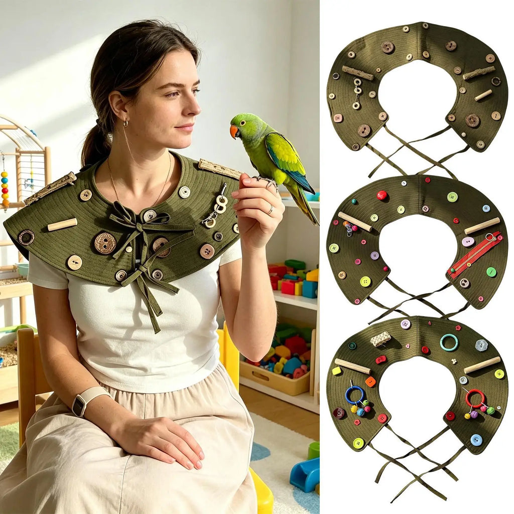 Parrot Shoulder Protector – Anti-Scratch Washable Bird Cape