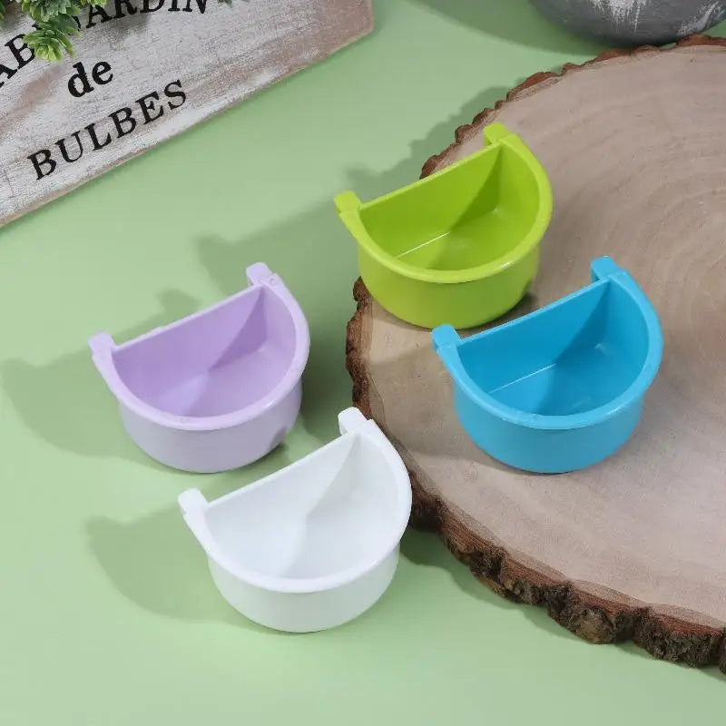 5-Pack Bird Feeding Dishes for Budgies, Parrots & Lovebirds
